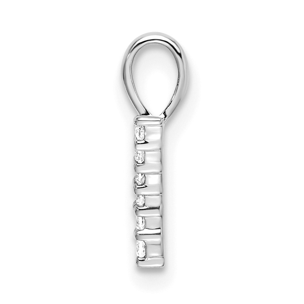 14k White Gold Diamond Number 7 Pendant (PM8369-7-009-WA)