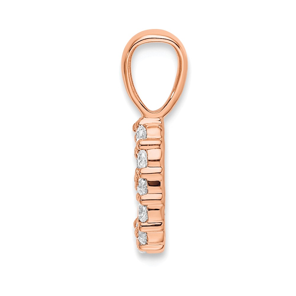 14k Rose Gold Diamond Number 9 Pendant (PM8369-9-012-RA)