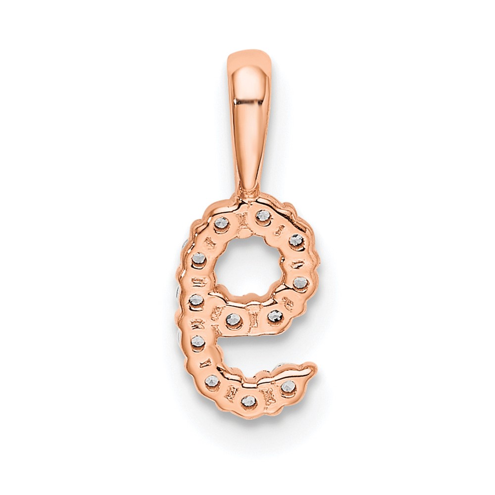 14k Rose Gold Diamond Number 9 Pendant (PM8369-9-012-RA)