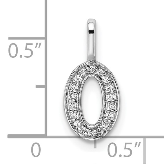 Diamond Number Pendant