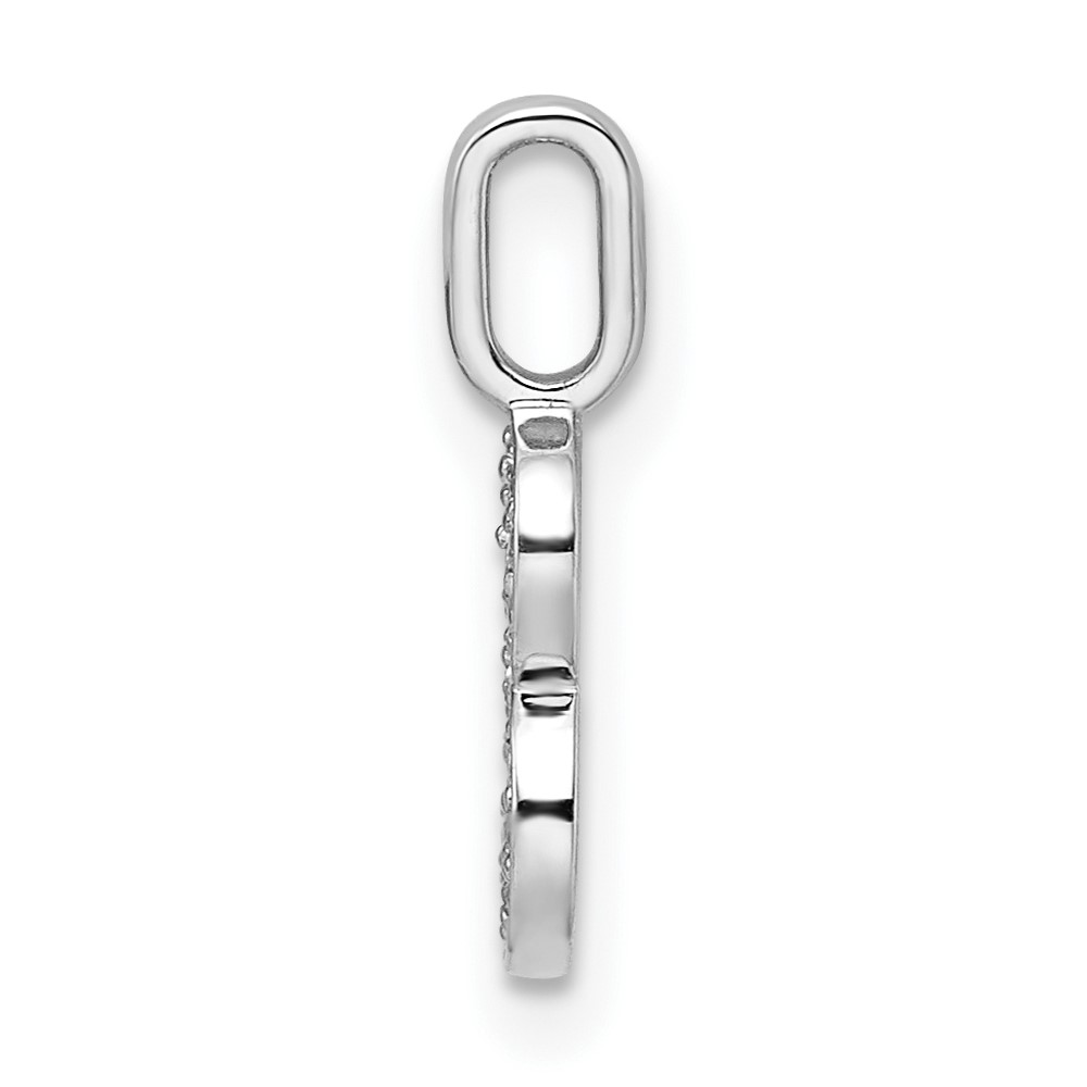 14k White Gold Diamond Number 8 Pendant (PM8370-8-009-WA)