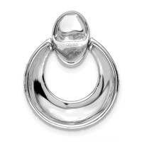 True Origin 14K White Gold 1.17 Carat Lab Grown Diamond VS+ F+ Complete Circle Pendant Necklace, 18" view 3