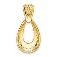 True Origin 14K Yellow Gold 1.33 Carat Lab Grown Diamond VS+ F+ Complete Teardrop Necklace, 18" view 3