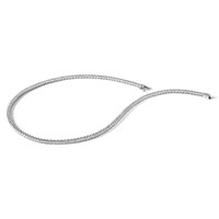 14K White Gold 10 Carat Certified Lab Grown Diamond VS+ F+ Complete Tennis Necklace, 16" view 5