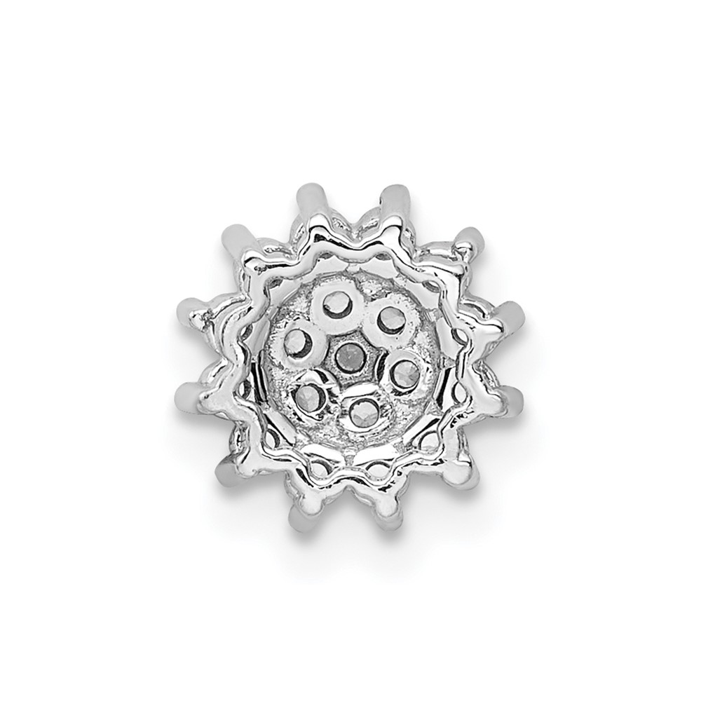 14k White Gold 1/4 carat Lab Grown Diamond VS/SI+ G+ Complete Chain Slide Pendant (PM9126-028-WLG)