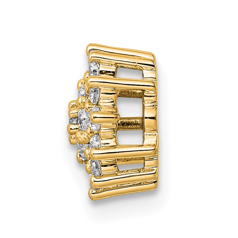 14k 1/4 carat Lab Grown Diamond VS/SI+ G+ Complete Chain Slide Pendant