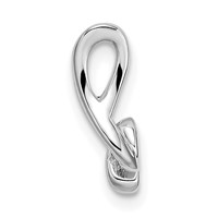 14K White Gold 0.10 Carat Lab Grown Diamond VS SI+ G+ Complete Fashion Pendant view 2
