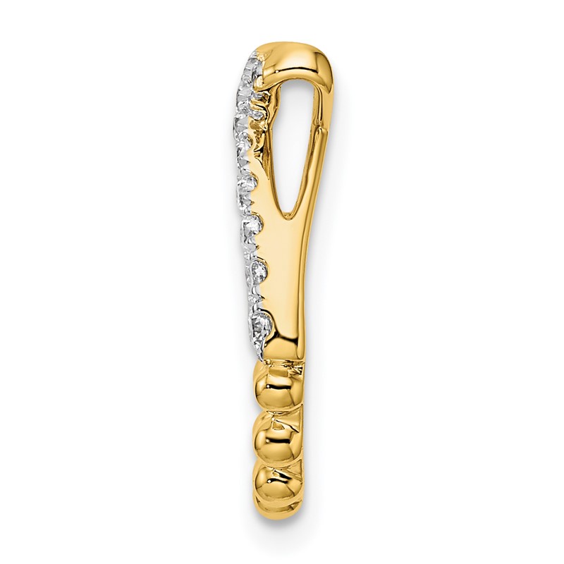 14K Lab Grown Diamond VS/SI+ G+ Teardrop Pendant