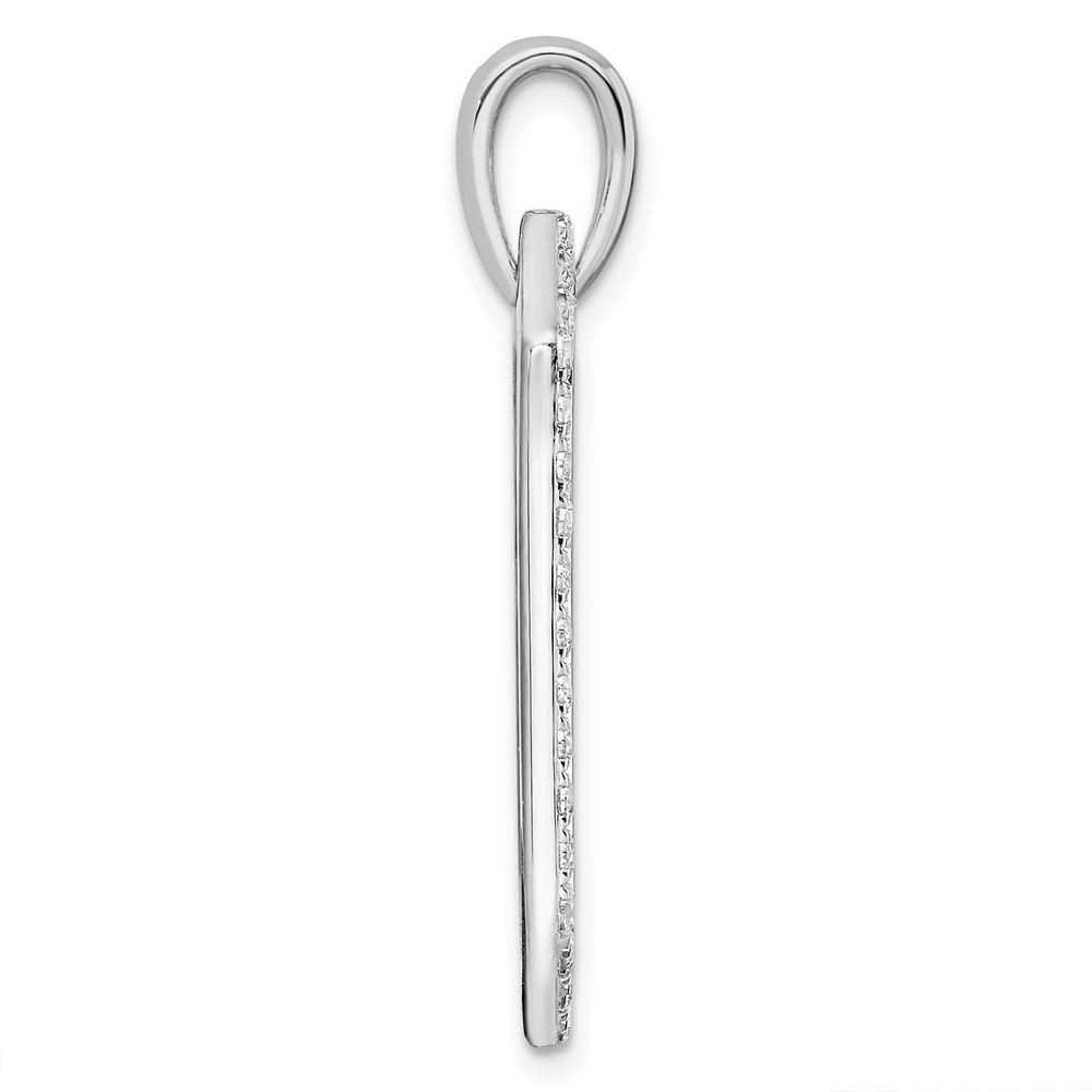 True Origin 14K White Gold Men's 1 carat Lab Grown Diamond VS D E F  Dog Tag Pendant (PM9368-100-WLD)