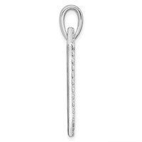 True Origin 14K White Gold Men's 1 Carat Lab Grown Diamond VS+ F+ Complete Dog Tag Pendant view 2