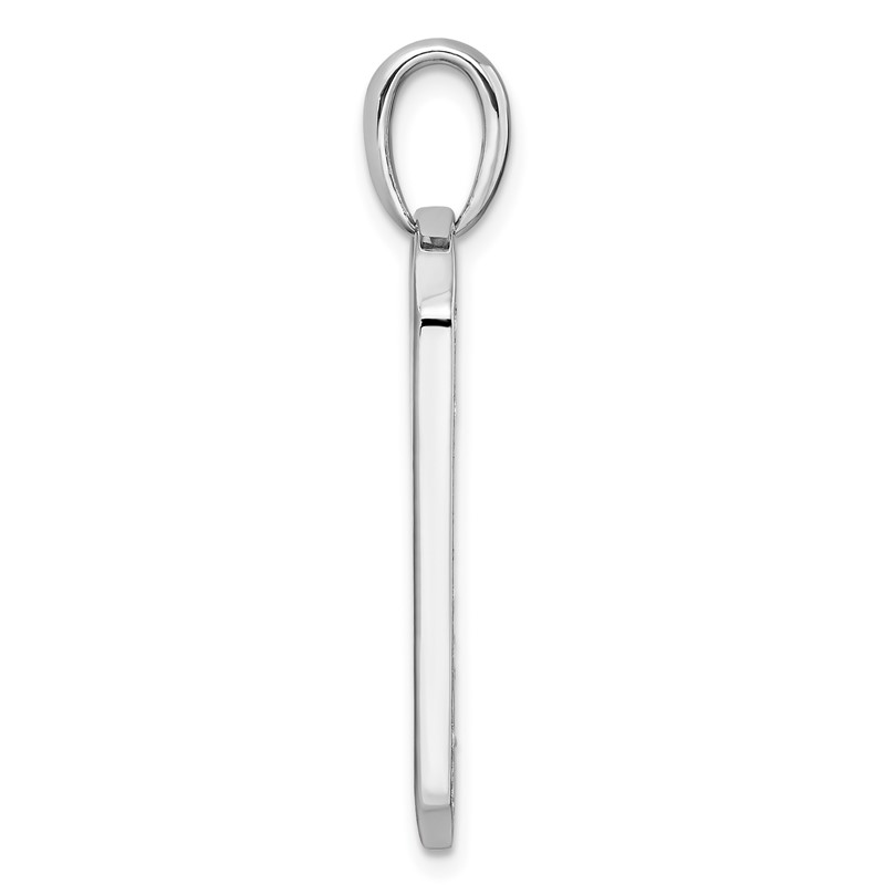 True Origin 14K White Gold Men's 3/4 carat Lab Grown Diamond VS  D E F Dog Tag Pendant