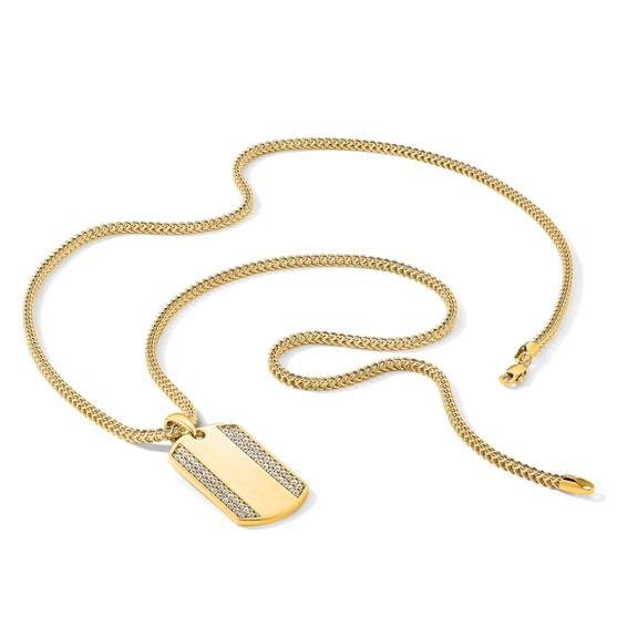 True Origin Lab Grown Diamond Men's Dog Tag Pendants