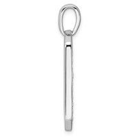 True Origin 14K White Gold Men's 0.50 Carat Lab Grown Diamond VS+ F+ Complete Cross Dog Tag Pendant view 2