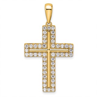 True Origin Lab Grown Diamond Cross Pendants