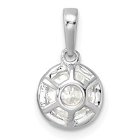 True Origin 14K White Gold 1 Carat Lab Grown Diamond VS+ F+ Complete Round Solitaire Necklace, 18" view 3
