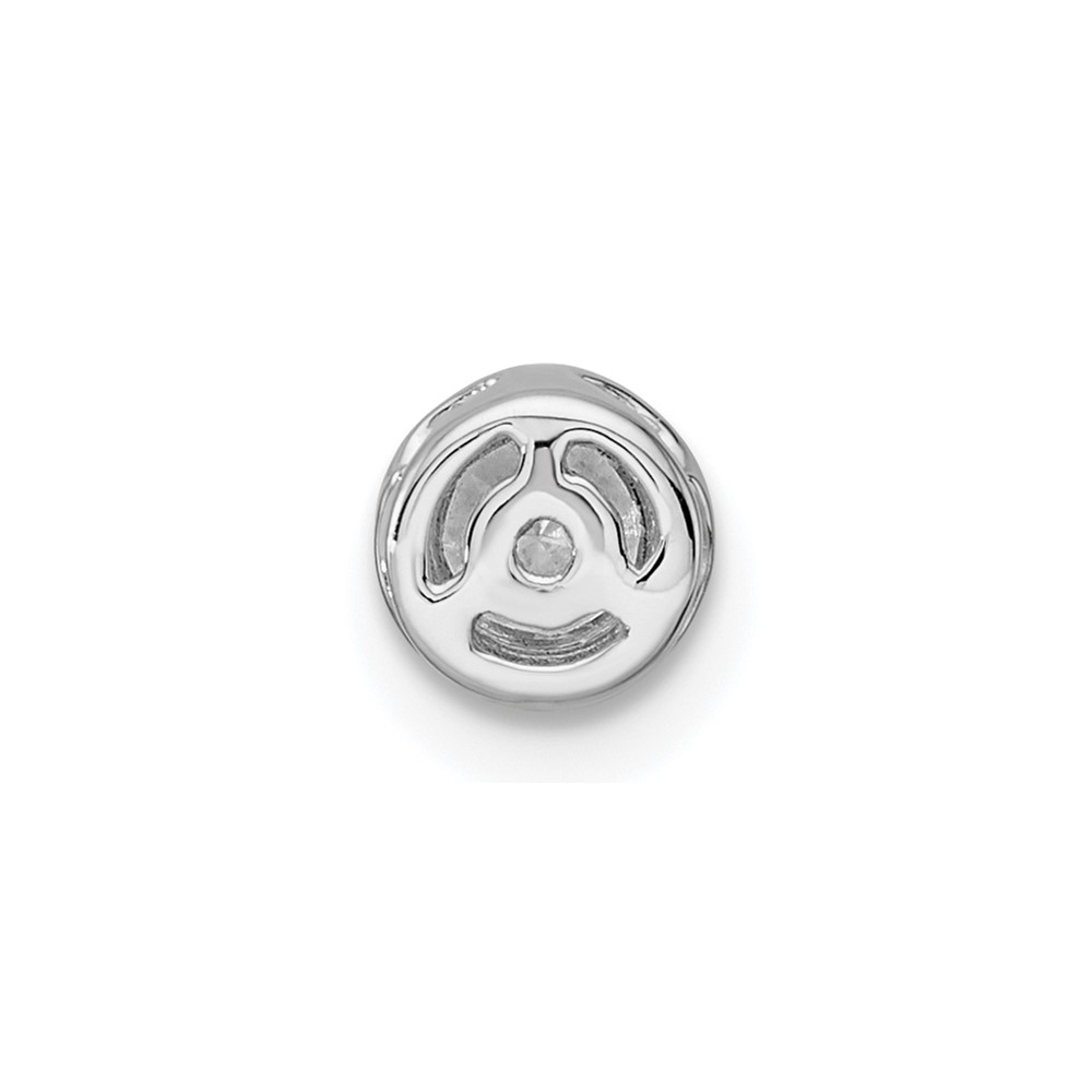 True Origin 14k White Gold 1/4 carat Lab Grown Diamond VS DEF 18 inch Solitaire Slide Necklace (PM9381-025-WLD)