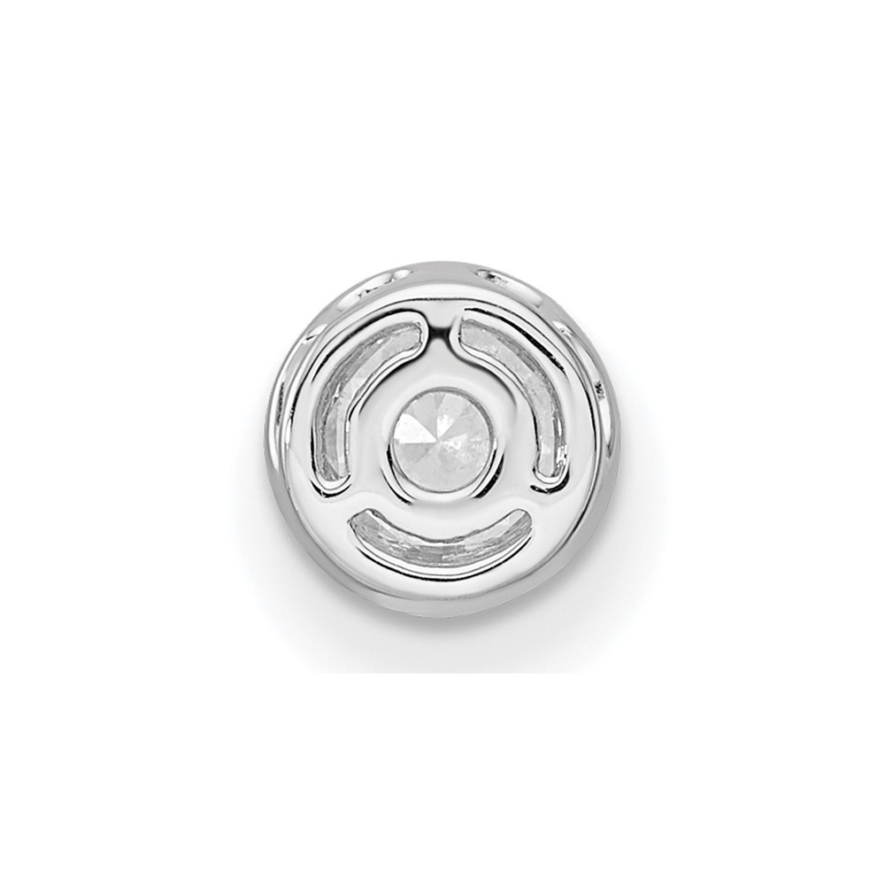 True Origin 14k White Gold 5/8 carat Lab Grown Diamond VS DEF 18 inch Solitaire Slide Necklace (PM9381-060-WLD)