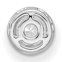 True Origin 14K White Gold 0.62 Carat Lab Grown Diamond VS+ F+ Complete Round Solitaire Necklace, 18" view 3
