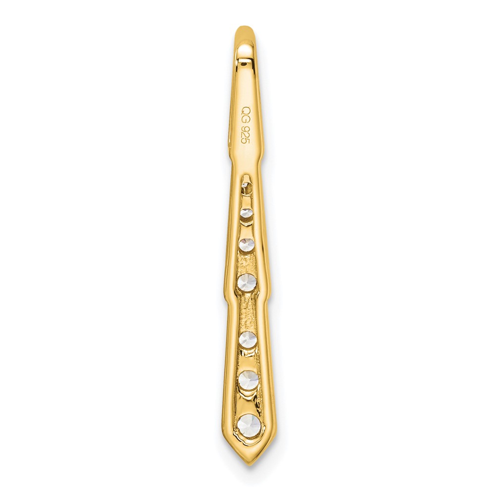 True Origin 14k 3/8 carat Lab Grown Diamond VS DEF 18 inch Vertical Slide Necklace (PM9387-038-YLD)