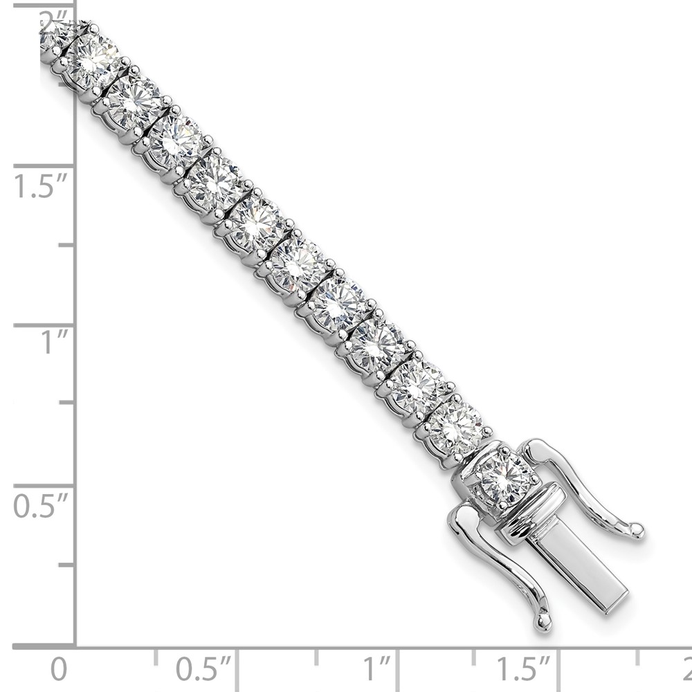 14k White Gold 32 carat Lab Grown Diamond VS/SI+ G+ 18 inch Tennis Necklace (PM9708-3265-WLG)