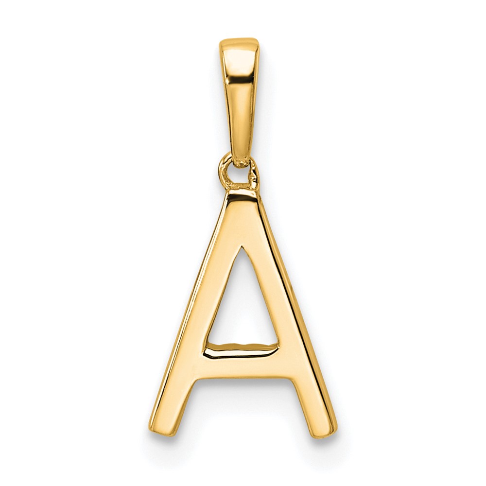 14K Diamond Letter A Initial Pendant (PM9798A-007-YA)