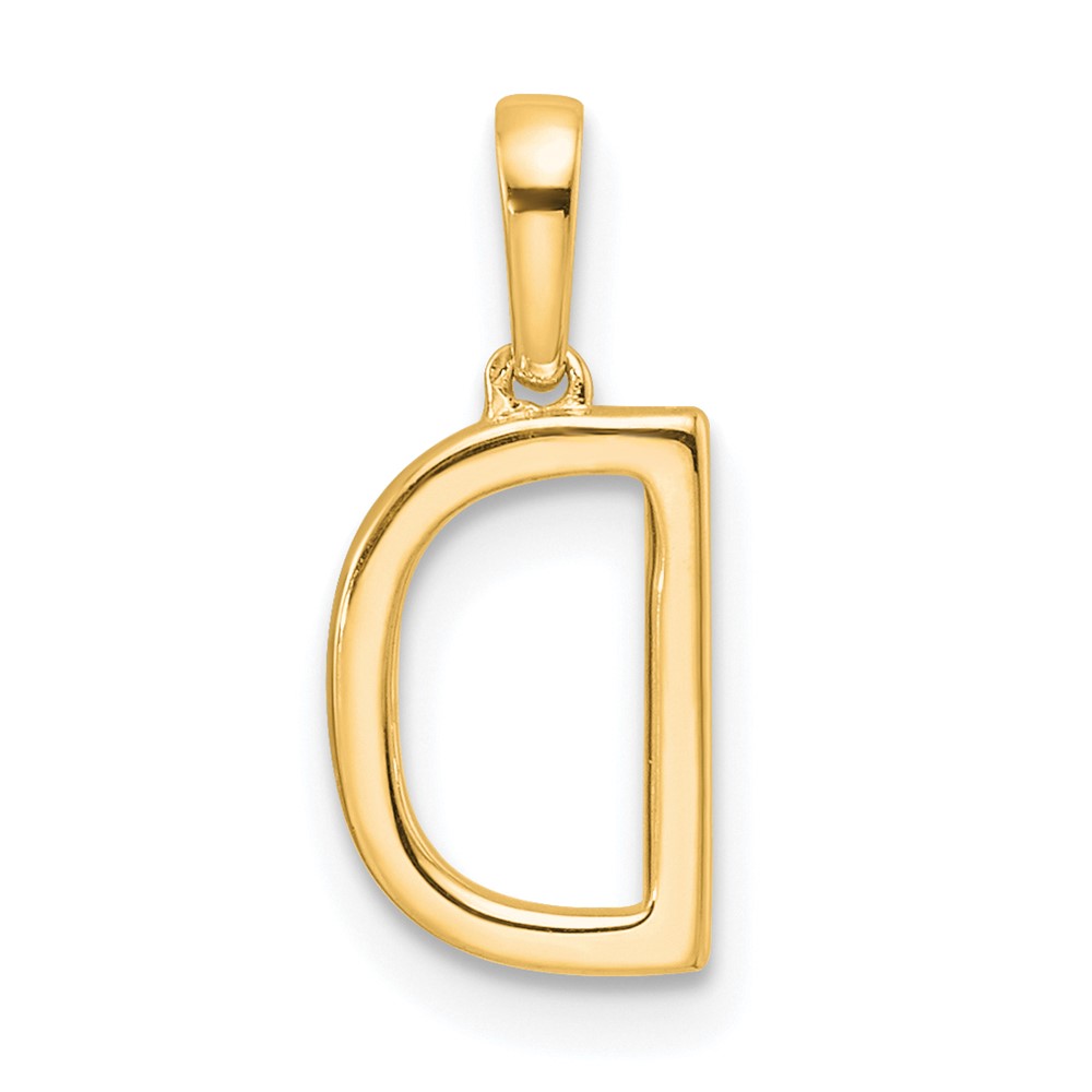 14K Diamond Letter D Initial Pendant (PM9798D-008-YA)