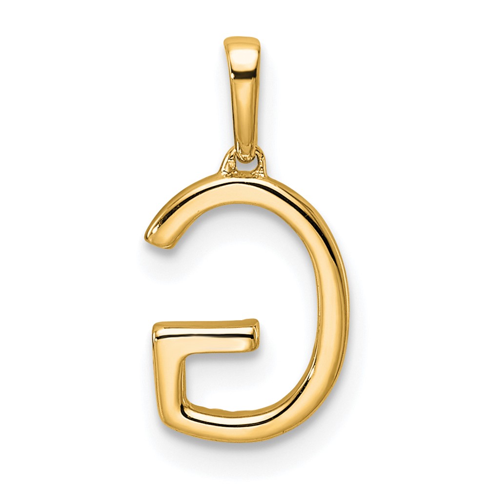 14K Diamond Letter G Initial Pendant (PM9798G-008-YA)