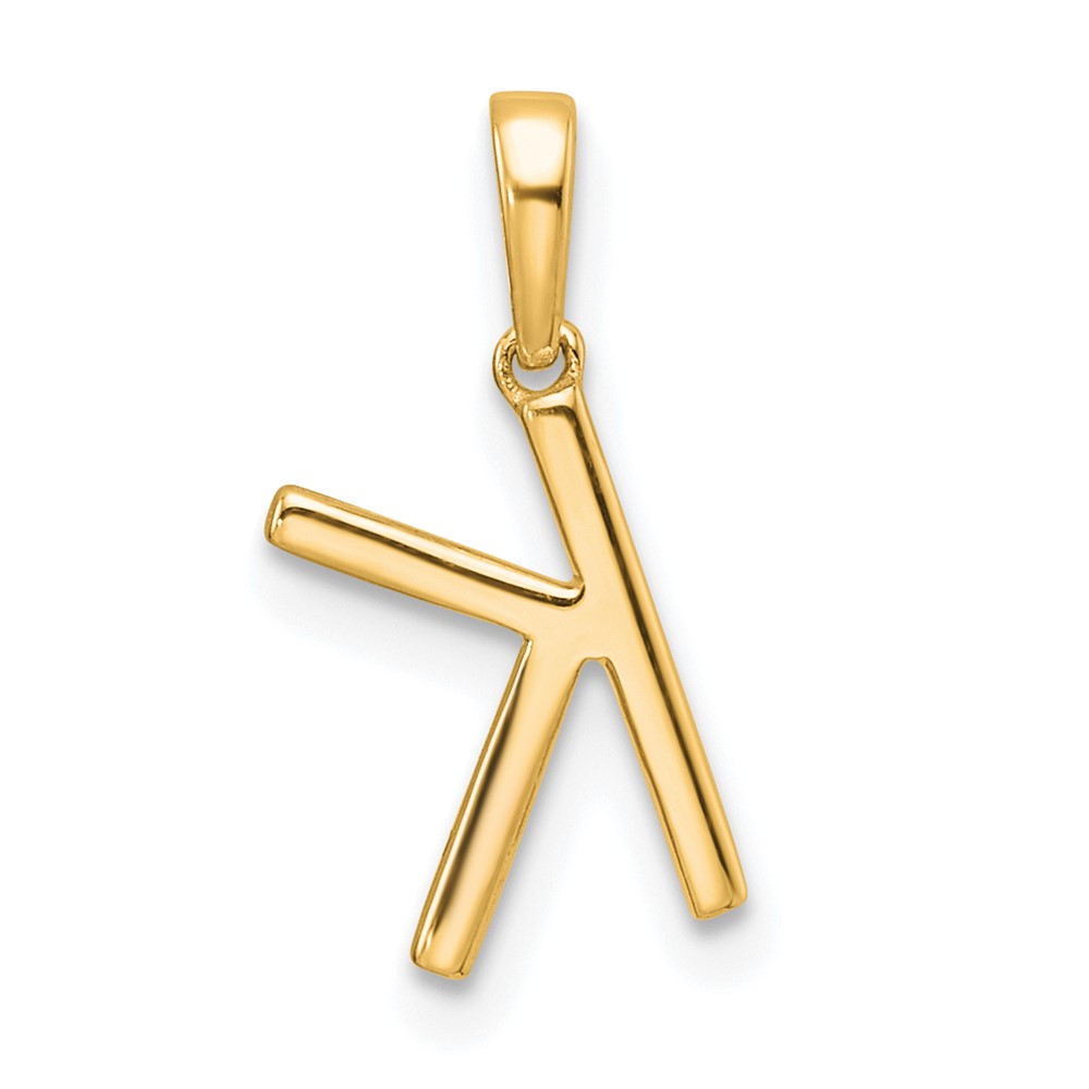 10K Diamond Letter K Initial Pendant (PM9798K-007-1YA)
