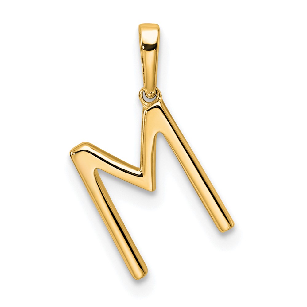 14K Diamond Letter M Initial Pendant (PM9798M-009-YA)