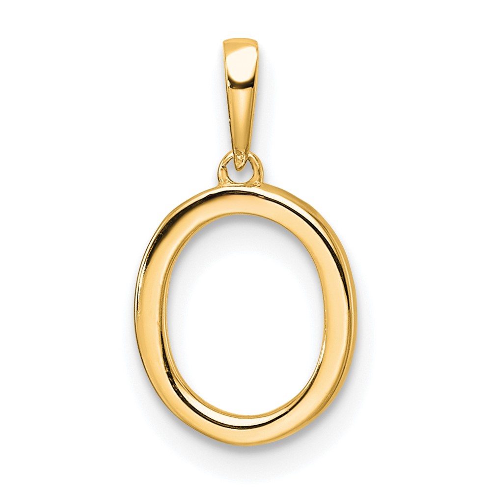 14K Diamond Letter O Initial Pendant (PM9798O-008-YA)
