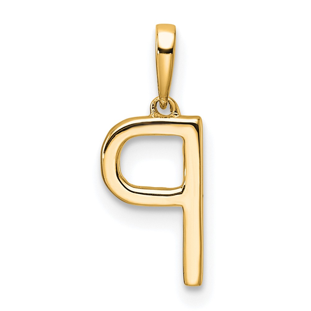 14K Diamond Letter P Initial Pendant (PM9798P-006-YA)