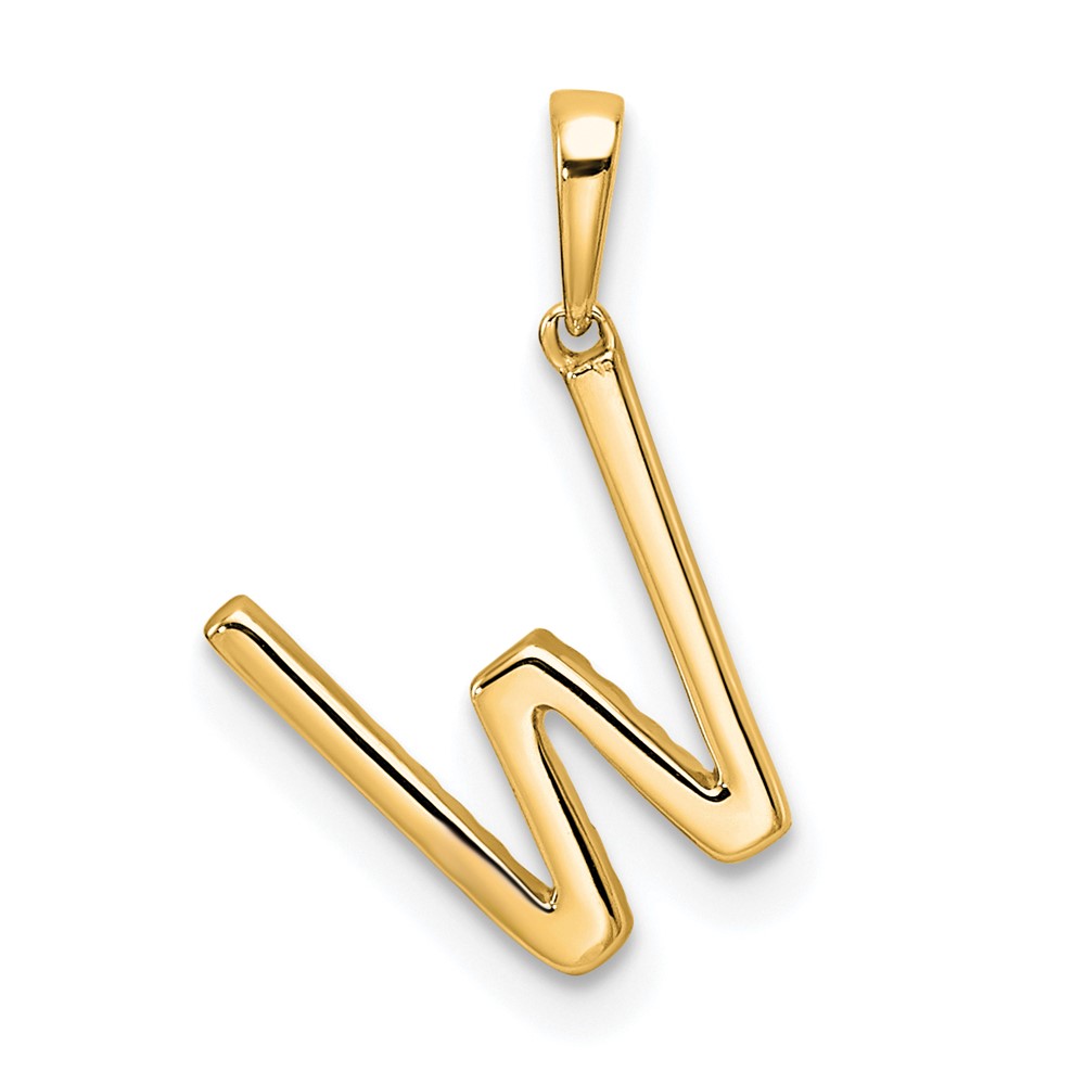 14K Diamond Letter W Initial Pendant (PM9798W-010-YA)