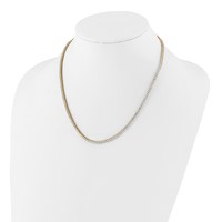 14K White Gold 5 Carat Lab Grown Diamond VS SI+ G+ Adjustable to Tennis Bolo Necklace, 26" view 3