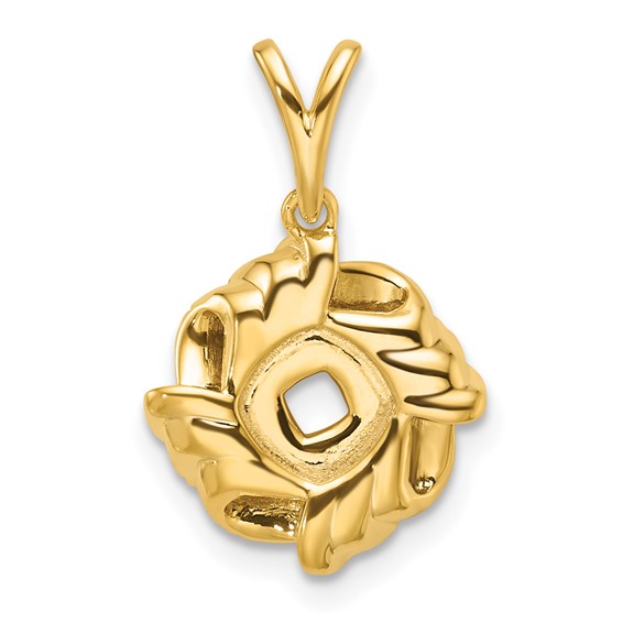 14k 1/5 carat Lab Grown Diamond VS/SI+ G+ Complete Love Knot Pendant