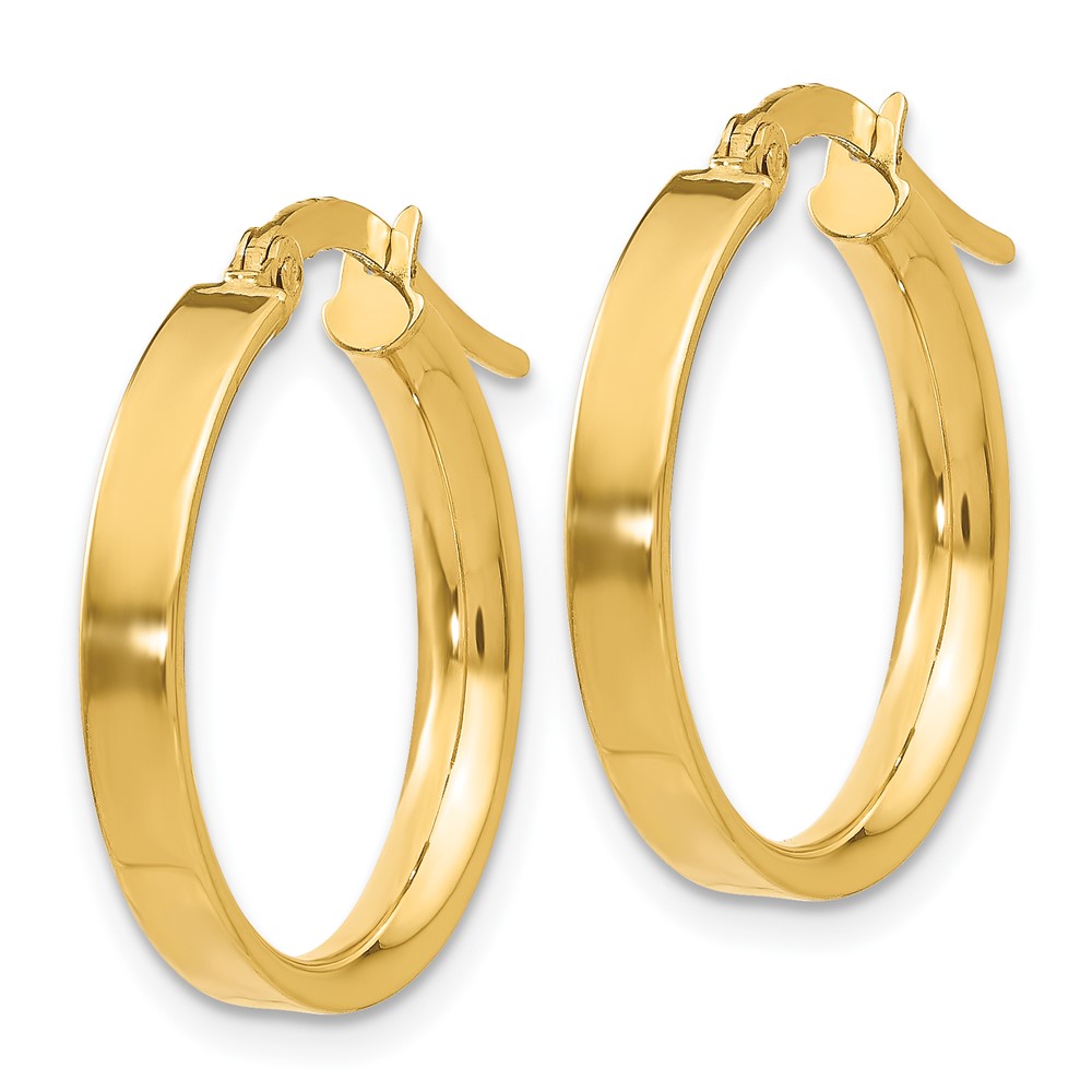 14K 3mm Small Hoop Earrings (PRE552)