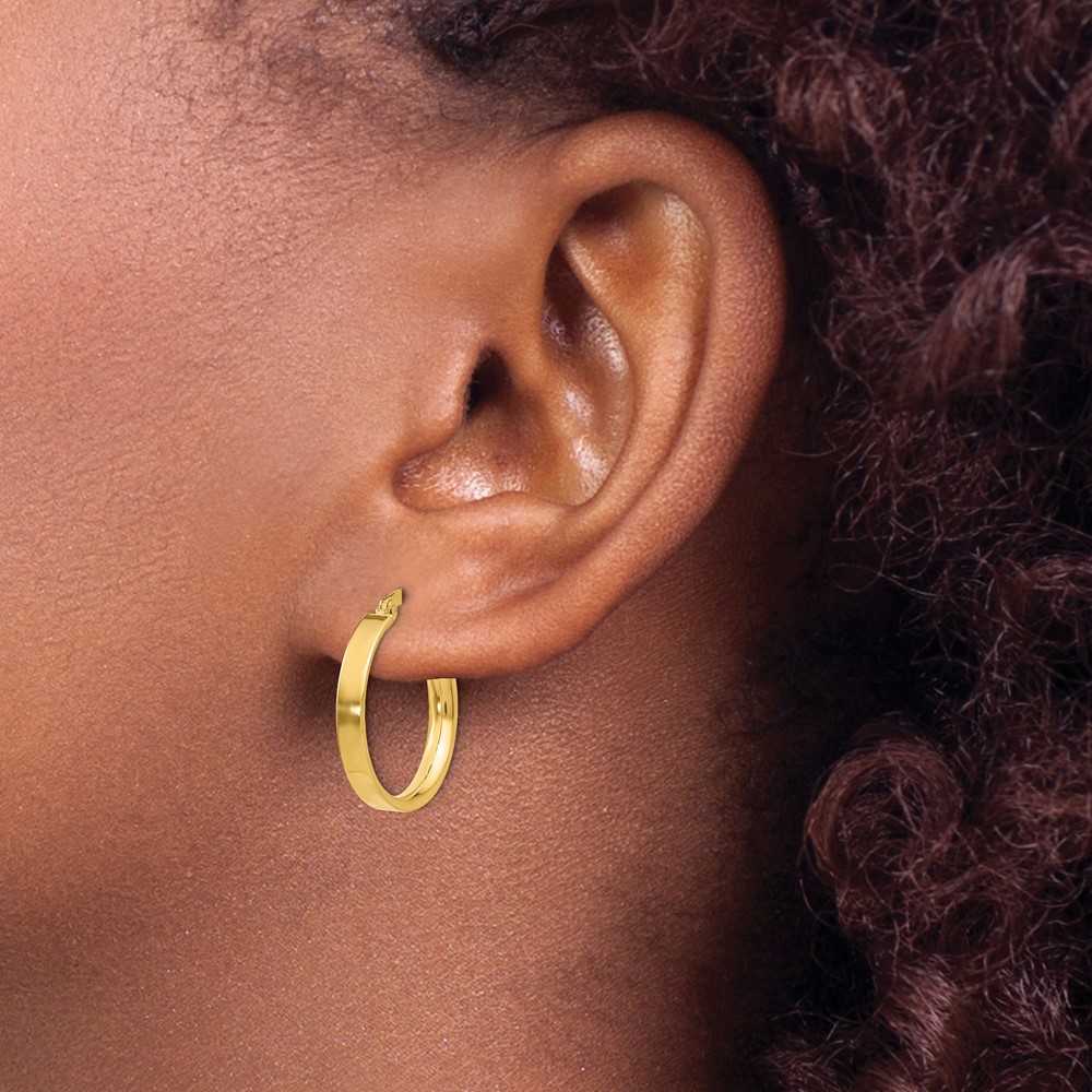 14K 3mm Small Hoop Earrings (PRE552)