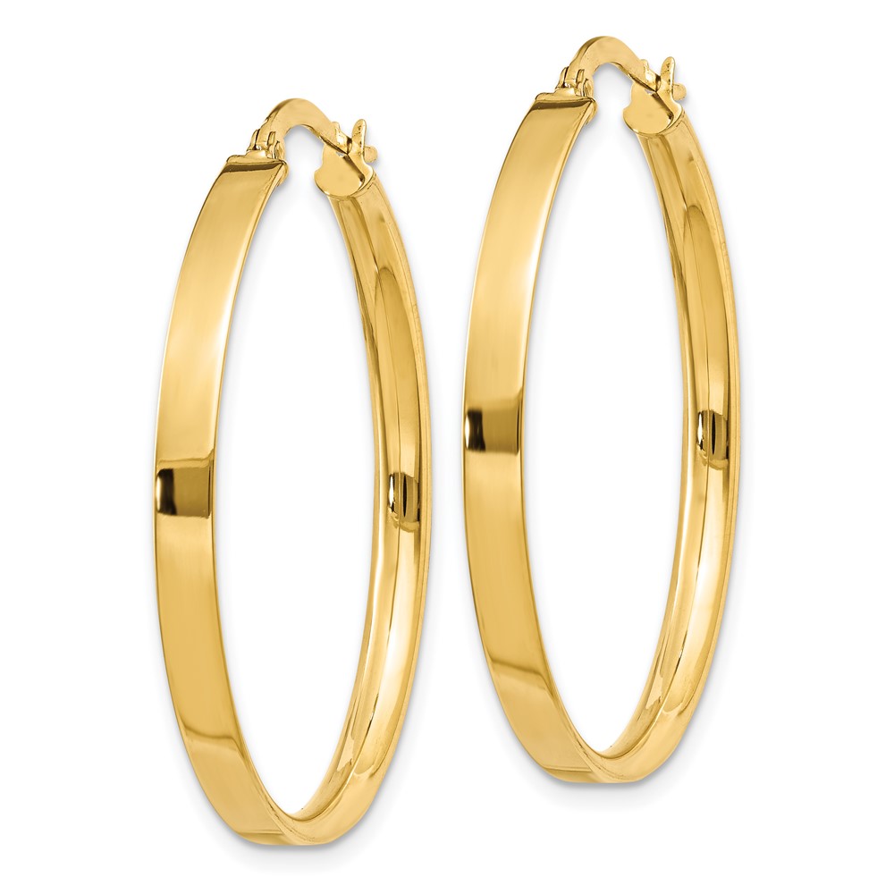 14K 3mm XL Hoop Earrings (PRE555)