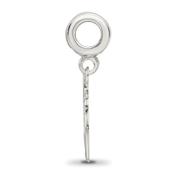 S/S FLAG WAVING 5/8" ENAMELED ON STAR BEAD BAIL