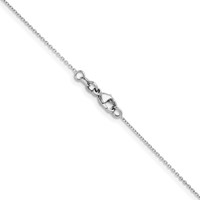 Herco Platinum Polished Bezel Set 7 Lab Grown Diamond Station Necklace, 16" view 3
