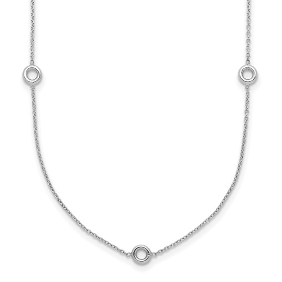 HERCO  Gold Diamond Stations Necklace Mountings