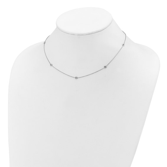 HERCO  Gold Diamond Stations Necklace Mountings