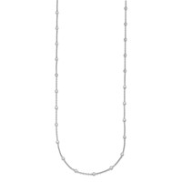 Herco Platinum Polished Bezel Set 34 Lab Grown Diamond Station Necklace, 20" view 2