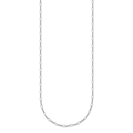 Herco Platinum Diamond-Cut Polished Link Chain