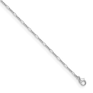 Herco Platinum Diamond-Cut Polished Link Chain