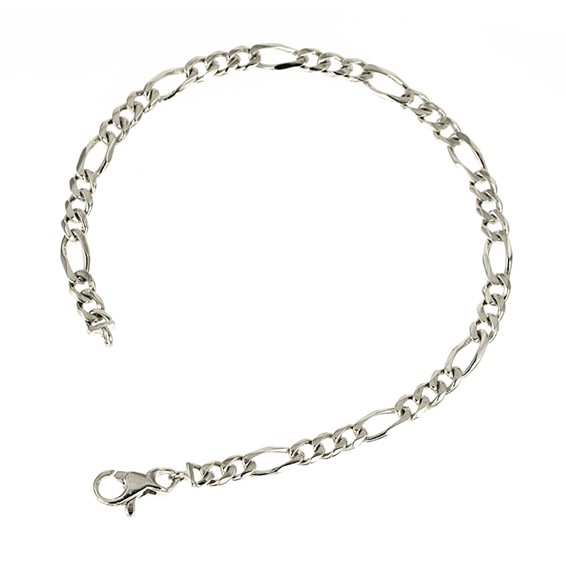 Herco Platinum Figaro Link 4.8mm