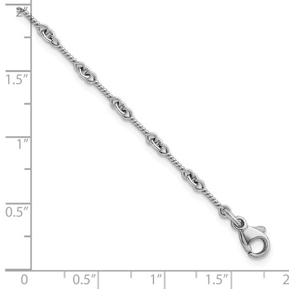 Platinum Twisted Link Chain