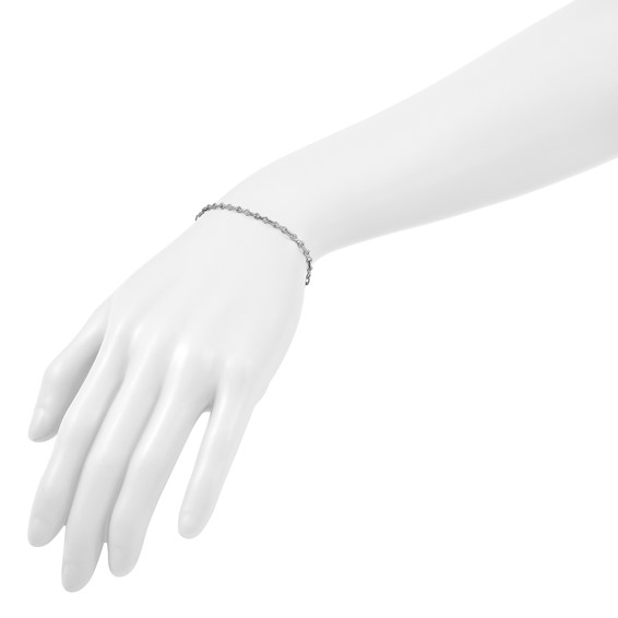 Herco Platinum Twisted Oval Link