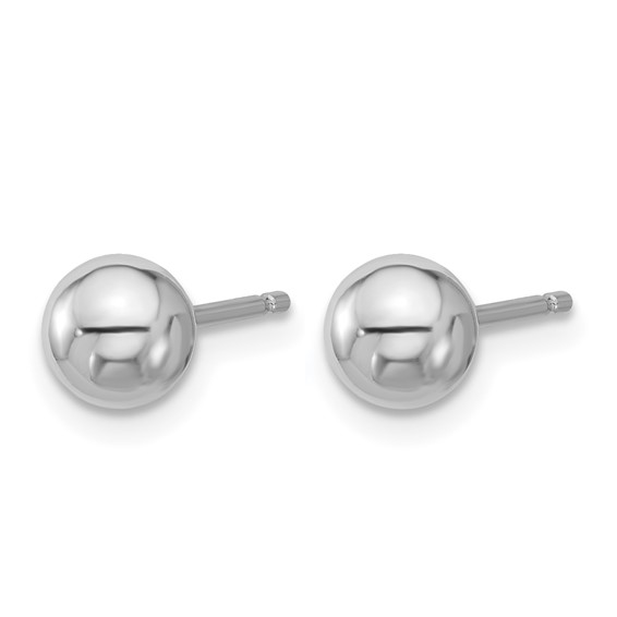 Herco Platinum Polished Post Earrings