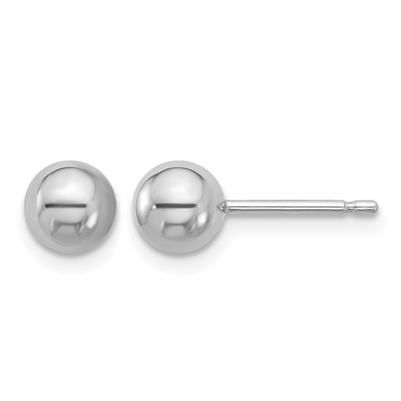 Herco Platinum Polished Post Earrings