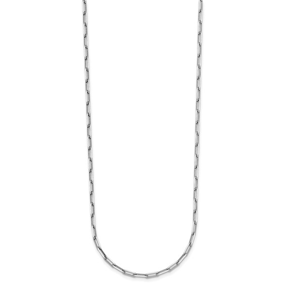 Herco Platinum Knife-Edge Solid Paperclip Chain